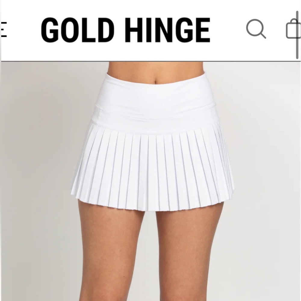 White Gold Hinge Skort XS